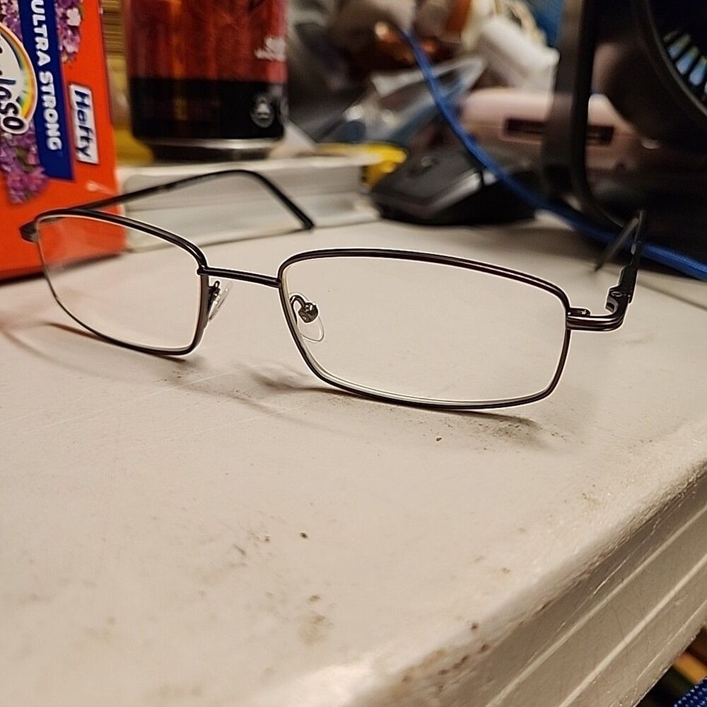 7 SEVEN EYEGLASSES FRAME SV104 Satin Gun 53-18-140 Full Rim